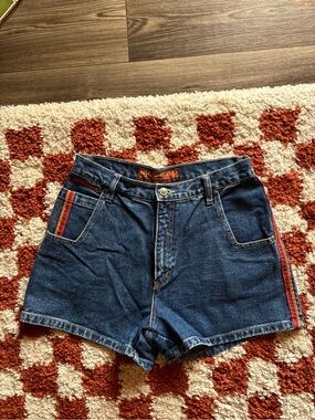 Vintage No Excuses Dark Blue Denim Shorts